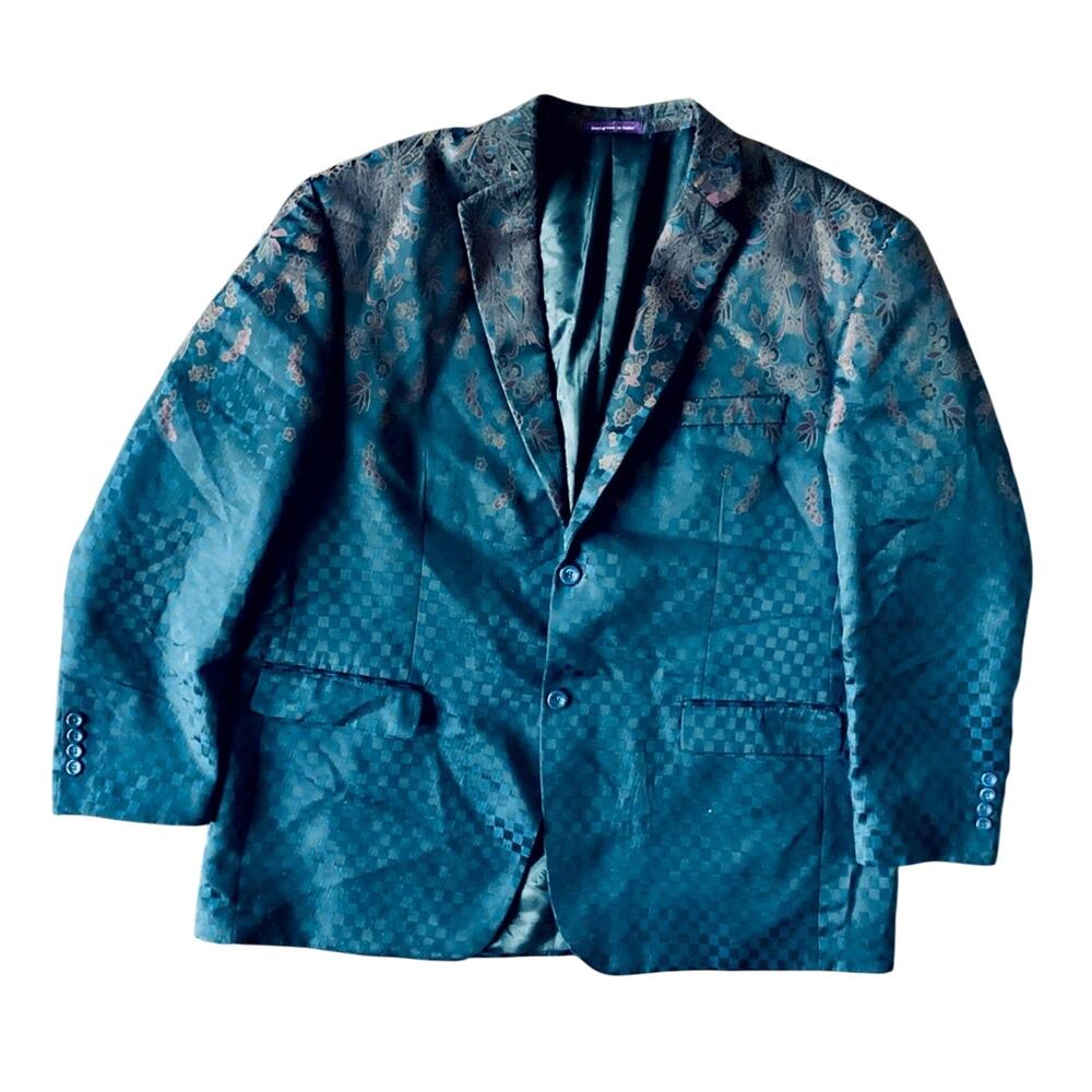 Vinci Men’s Sateen Lapel Sports Coat
